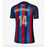 Barcelona Memphis Depay #14 Fußballbekleidung Heimtrikot Damen 2022-23 Kurzarm